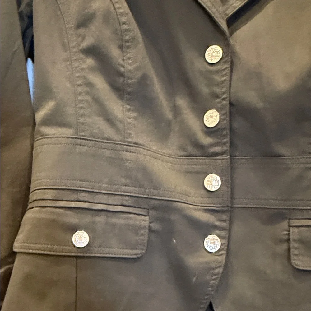 White House Black Market Dark Green Blazer - Picture 5 of 10